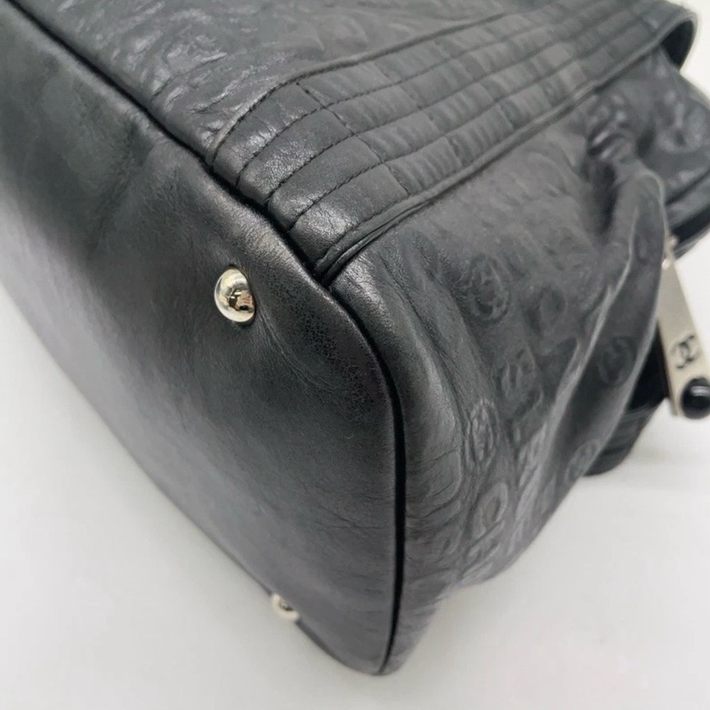 Chanel Black Calfskin Rue Cambon Embossed Unlimited Shoulder Bag - Picture 8 of 14